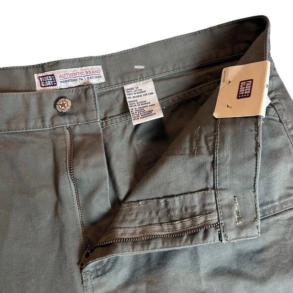 Y2K 2003 Faded Glory Cargo Capri Pants Sz 14 Seagreen NWT Vintage Deadstock - Picture 11 of 15